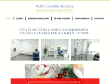 Tablet Screenshot of aleaconsultadietetica.com